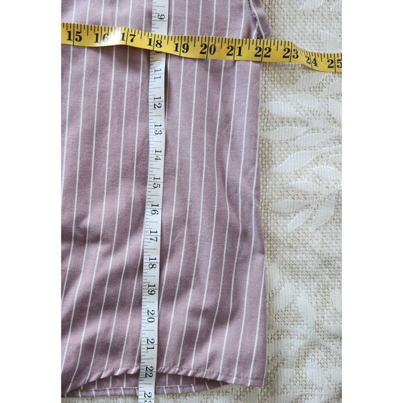 +11 MAURICES mauve striped waist length top - Picture 5 of 10